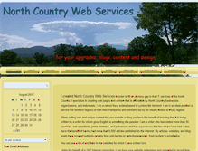 Tablet Screenshot of northcountrywebservices.com